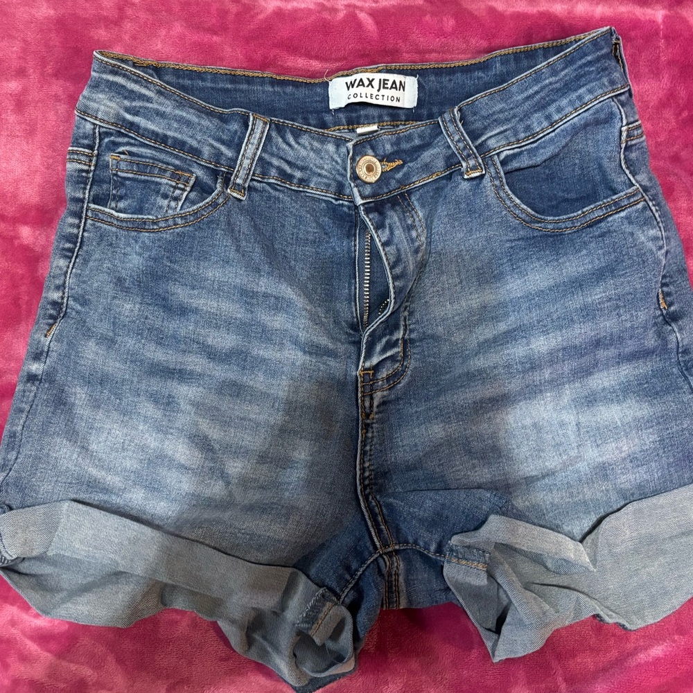 Wax Jean Women's Classic Blue Jean Shorts